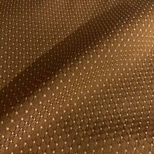 Brown Textured Diamond Design Upholstery Fabric