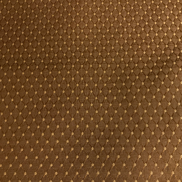 Brown Textured Diamond Design Upholstery Fabric