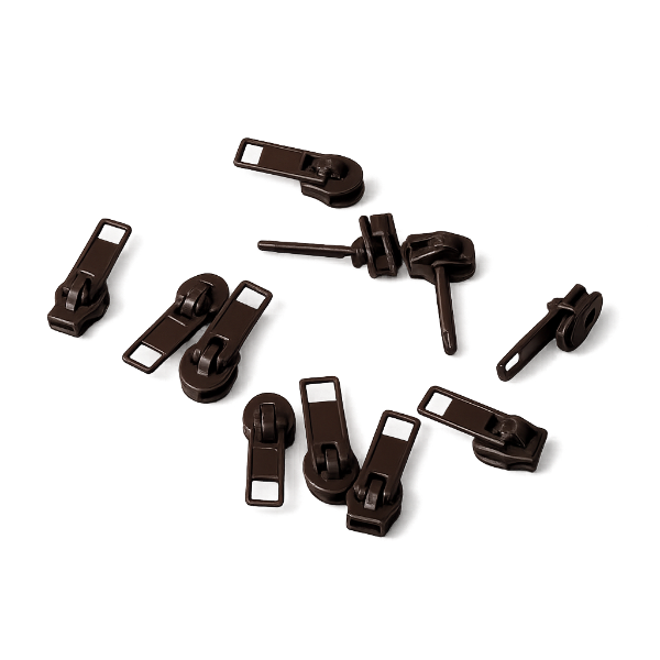 Brown 4.5 Upholstery Zipper Chain slider