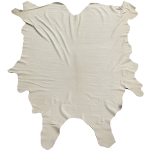 Brush Eggnog Beige Suede Leather Full Whole Cow Hide Upholstery