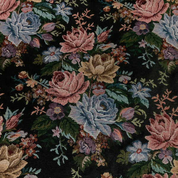 Burch Alcott Black Floral Upholstery Fabric
