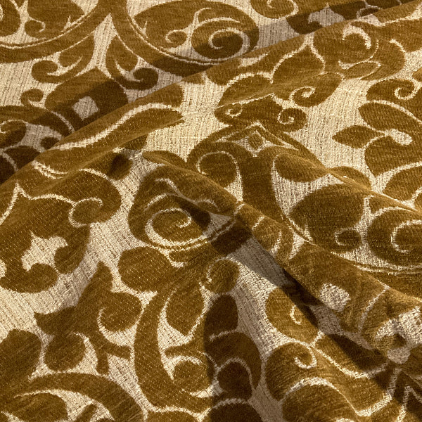 Burch Apollo Copper Brown Chenille Upholstery Fabric
