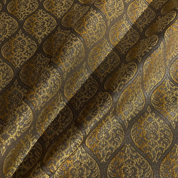 Burch Bishop Golden Gold Gray Upholstery Fabric