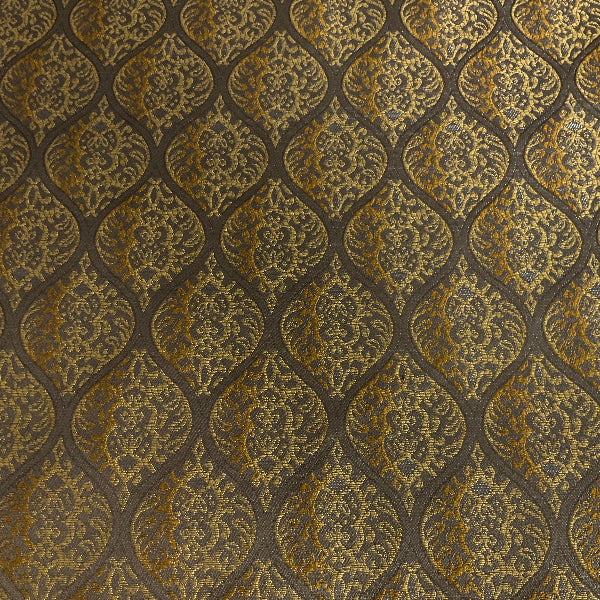 Burch Bishop Golden Gold Gray Upholstery Fabric