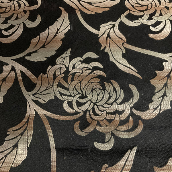 Burch Blossom Midnight Black Upholstery Fabric