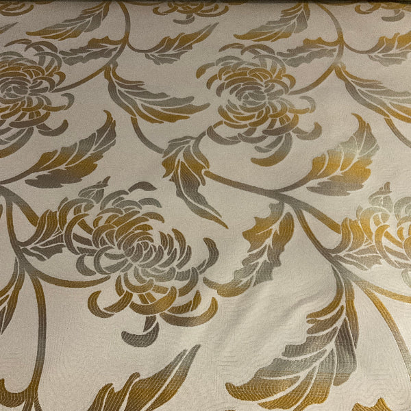 Burch Blossom Natural White Upholstery Fabric