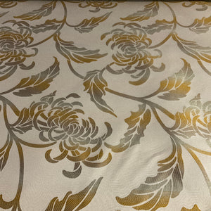 Burch Blossom Natural White Upholstery Fabric