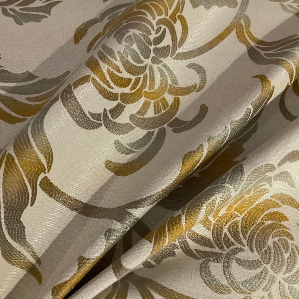 Burch Blossom Natural White Upholstery Fabric