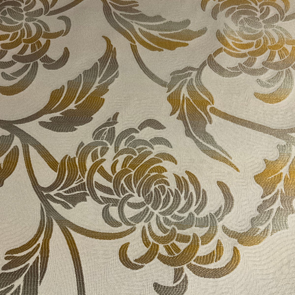 Burch Blossom Natural White Upholstery Fabric