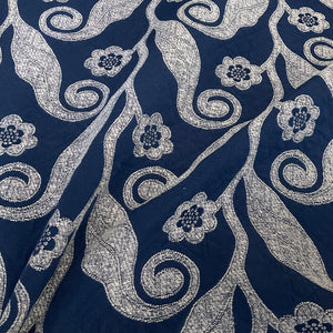 Burch Bonn Blueberry Blue Paisley Upholstery Fabric