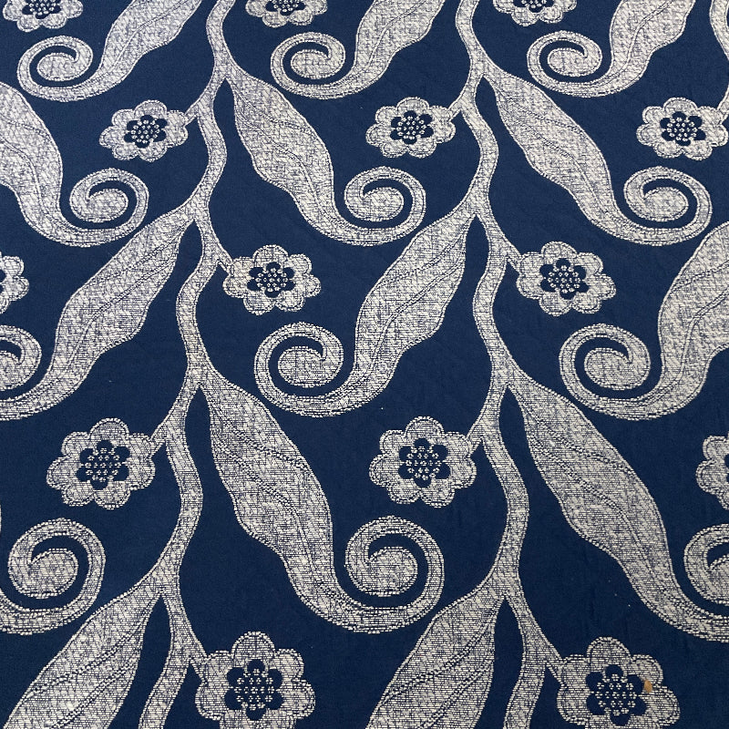 Burch Bonn Blueberry Blue Paisley Upholstery Fabric