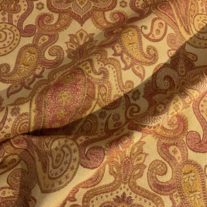 Burch Brody Rose Pink Beige Paisley Upholstery Fabric