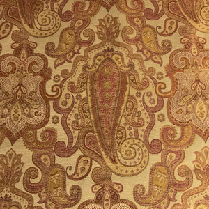 Burch Brody Rose Pink Beige Paisley Upholstery Fabric