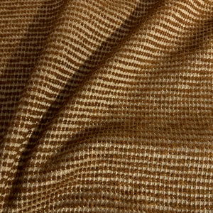 Burch Brown Textured Chenille Stripe Upholstery Fabric