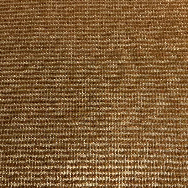 Burch Brown Textured Chenille Stripe Upholstery Fabric