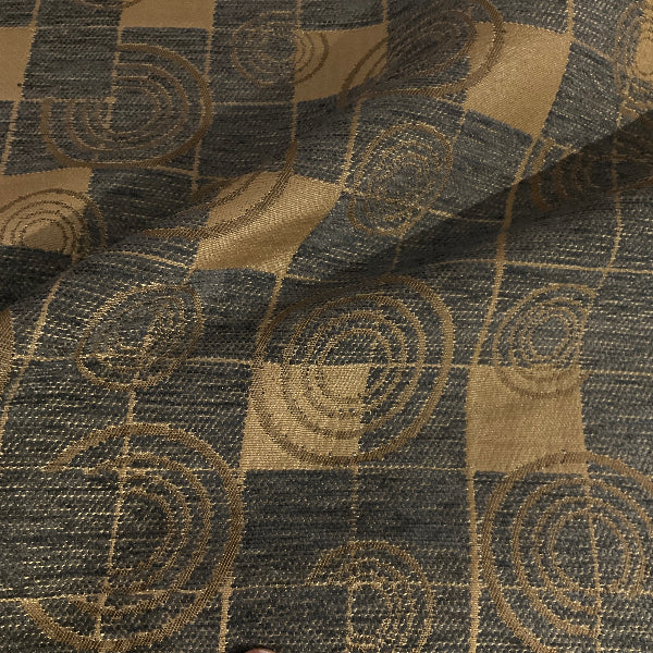Burch Converse Pewter Gray Geometric Upholstery Fabric