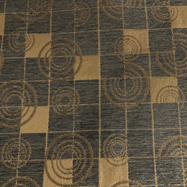 Burch Converse Pewter Gray Geometric Upholstery Fabric