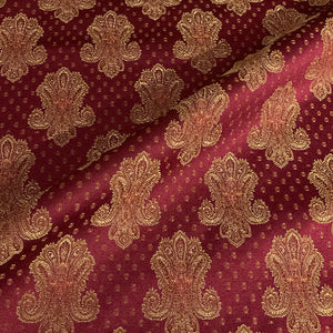 Burch Corina Raspberry Red Damask Upholstery Fabric