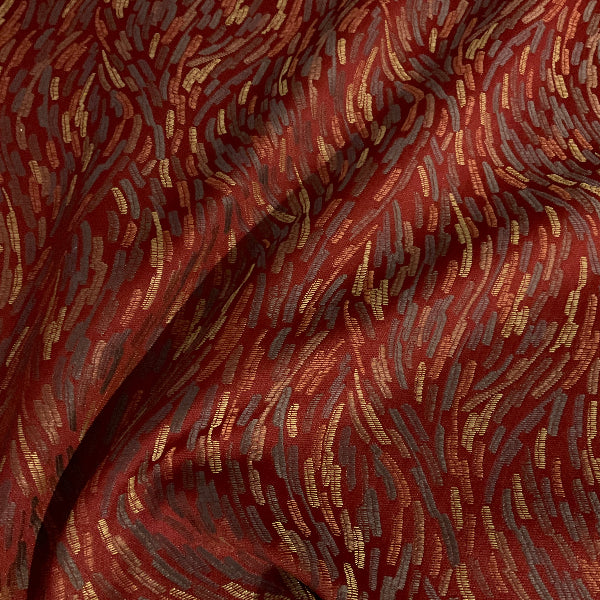 Burch Dash Scarlet Red Upholstery Fabric