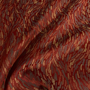 Burch Dash Scarlet Red Upholstery Fabric