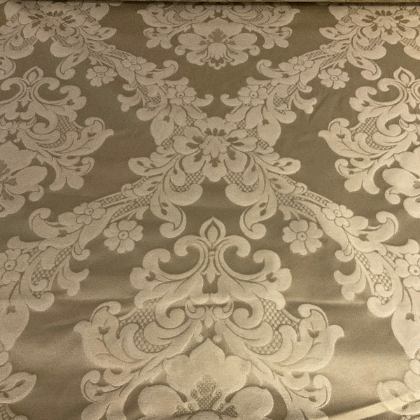 Burch Dawson Beige Damask Upholstery Fabric