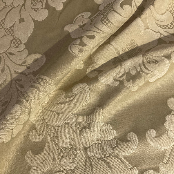 Burch Dawson Beige Damask Upholstery Fabric