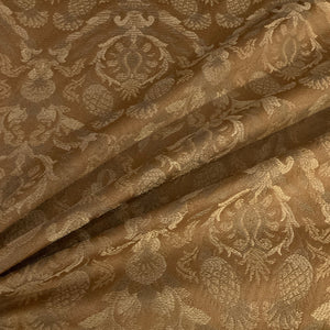 Burch Delores Toast Brown Damask Upholstery Fabric