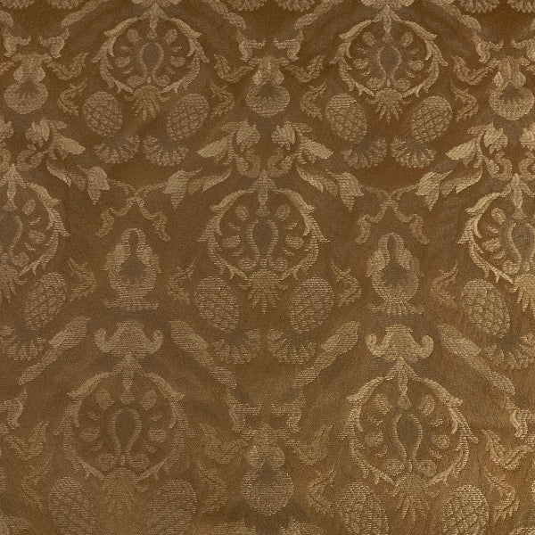 Burch Delores Toast Brown Damask Upholstery Fabric