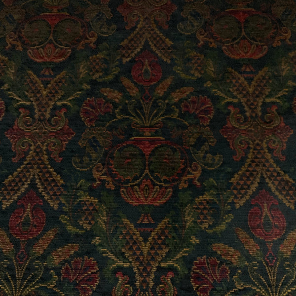 Burch Desmond Navy Blue Designer Tapestry Upholstery Fabric