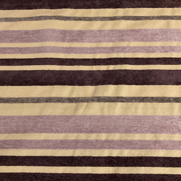 Burch Doris Amethyst Purple Chenille Stripe Upholstery Fabric