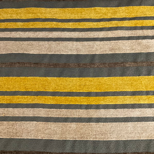 Burch Doris Moonbeam Gold Chenille Stripe Upholstery Fabric