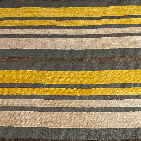Burch Doris Moonbeam Gold Chenille Stripe Upholstery Fabric
