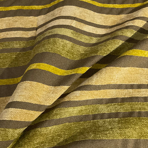 Burch Doris Moss Green Chenille Stripe Upholstery Fabric