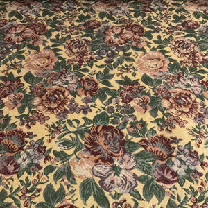 Burch Eden Gold Green Floral Upholstery Fabric
