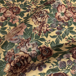 Burch Eden Gold Green Floral Upholstery Fabric