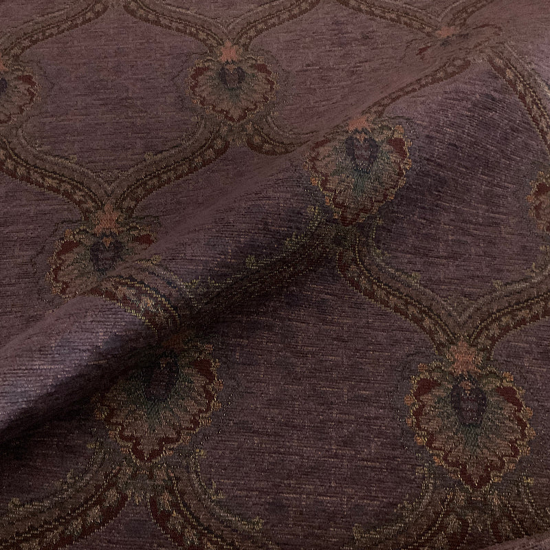 Burch Ellie Eggplant Purple Chenille Upholstery Fabric