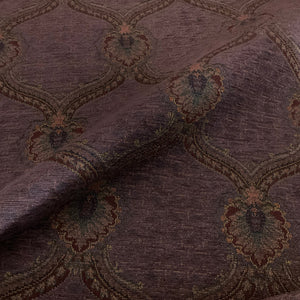 Burch Ellie Eggplant Purple Chenille Upholstery Fabric