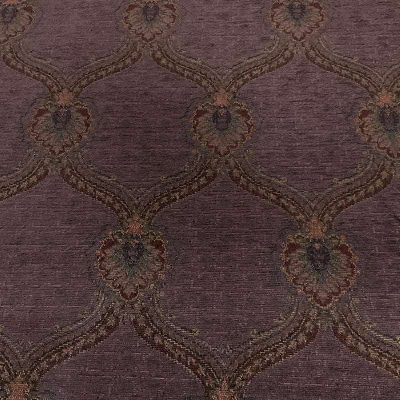 Burch Ellie Eggplant Purple Chenille Upholstery Fabric