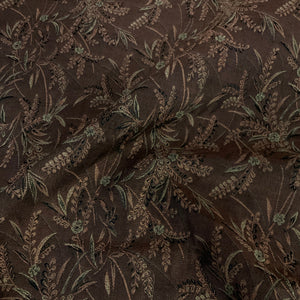 Burch Fieldcrest Brown Floral Upholstery Fabric