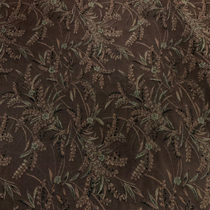 Burch Fieldcrest Brown Floral Upholstery Fabric