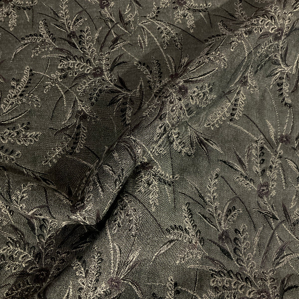 Burch Fieldcrest Gray Floral Upholstery Fabric