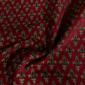Burch Florence Red Chenille Upholstery Fabric