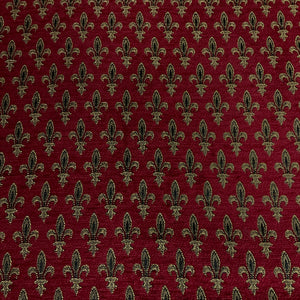 Burch Florence Red Chenille Upholstery Fabric