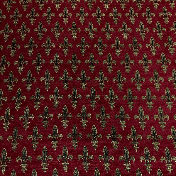 Burch Florence Red Chenille Upholstery Fabric