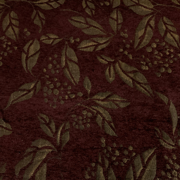 Burch Flynn Plum Purple Chenille Upholstery Fabric