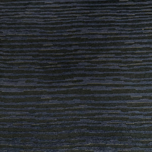 Burch Gorman Navy Blue Chenille Stripe Upholstery Fabric