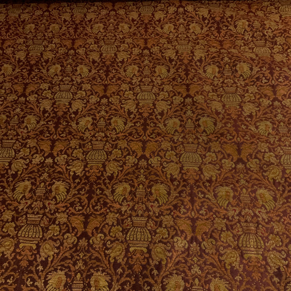 Burch Hansen Cranberry Red Chenille Upholstery Fabric