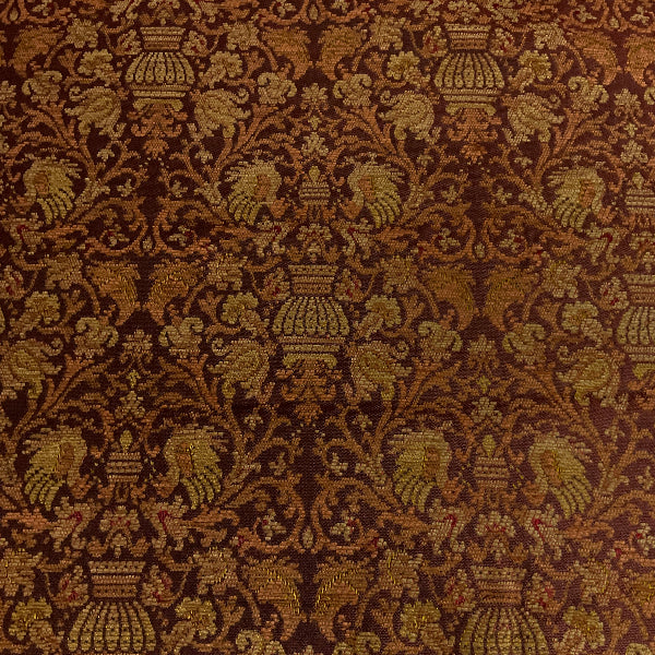 Burch Hansen Cranberry Red Chenille Upholstery Fabric
