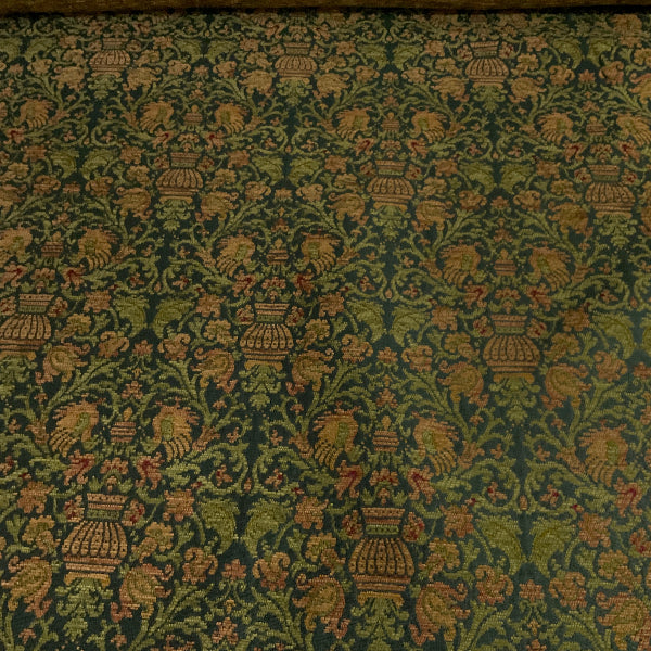 Burch Hansen Emerald Green Chenille Upholstery Fabric