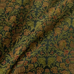 Burch Hansen Emerald Green Chenille Upholstery Fabric
